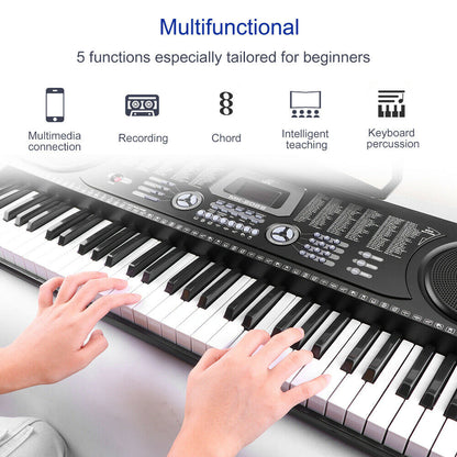 Electronic Keyboard Piano and Piano Stand