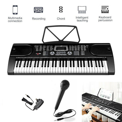 Electronic Keyboard Piano and Piano Stand