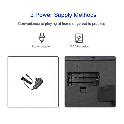 Electronic Piano Keyboard Piano with Stand Headphone and Stool