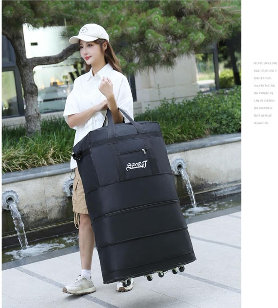 Expandable Extra-Large Travel Duffel Bag with Wheels – Waterproof & Lightweight (6 Wheels) BGMF7155