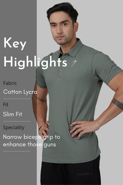 Polo T-shirt Sage Green