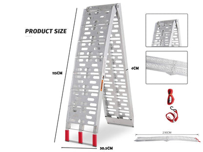 Aluminum Folding Ramp ATV Mower Loading Ramp