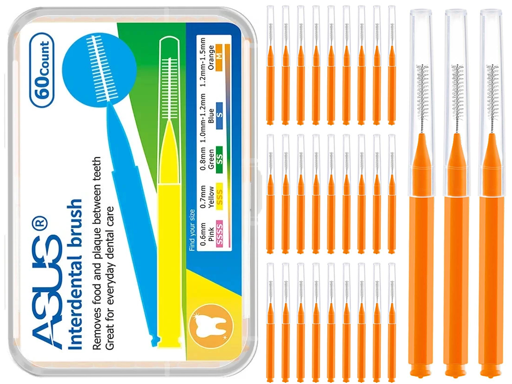 60Pcs X 1.5 mm Interdental Brushes Health Care Tooth