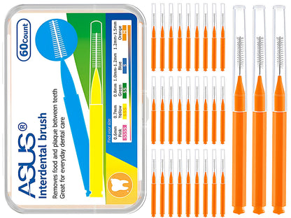 60Pcs X 1.5 mm Interdental Brushes Health Care Tooth
