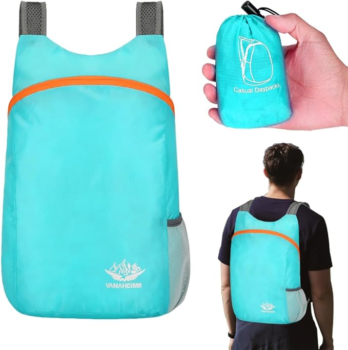 Ultralight Foldable Backpack – Water Resistant for Travel, Hiking & Cycling RB3707