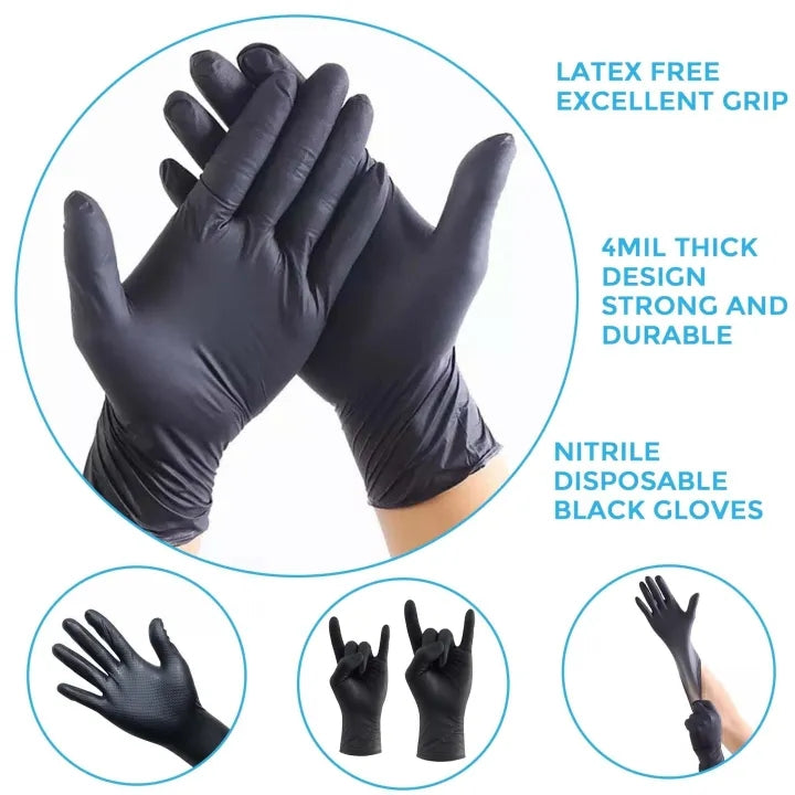 Disposable Nitrile Gloves Medium Size 100pcs
