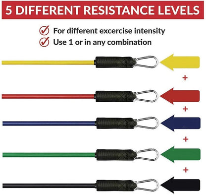 Fitness Exercises Resistance Bands Set