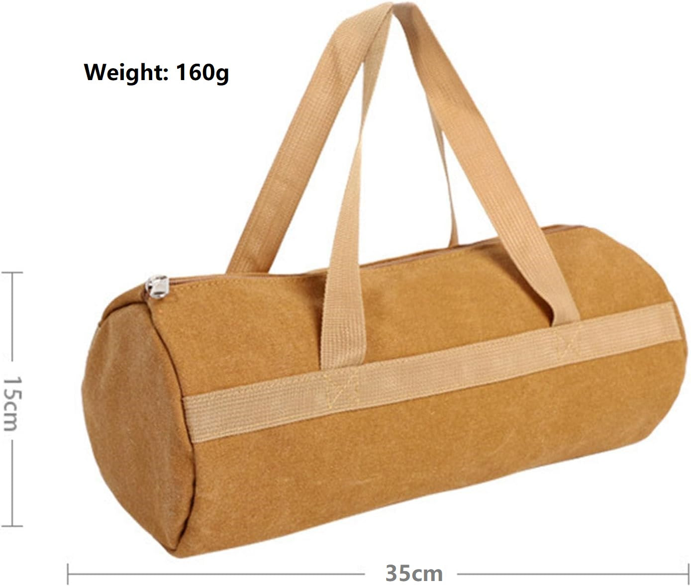 Large Tent Stake & Tool Bag – Canvas Camping Pegs Bag with Zipper HL51606
