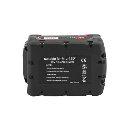Compatible Replacement Milwaukee M18 18V 3.0Ah Battery
