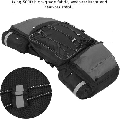 3-in-1 Bicycle Rear Rack Bag with Rain Cover 43L JS61310