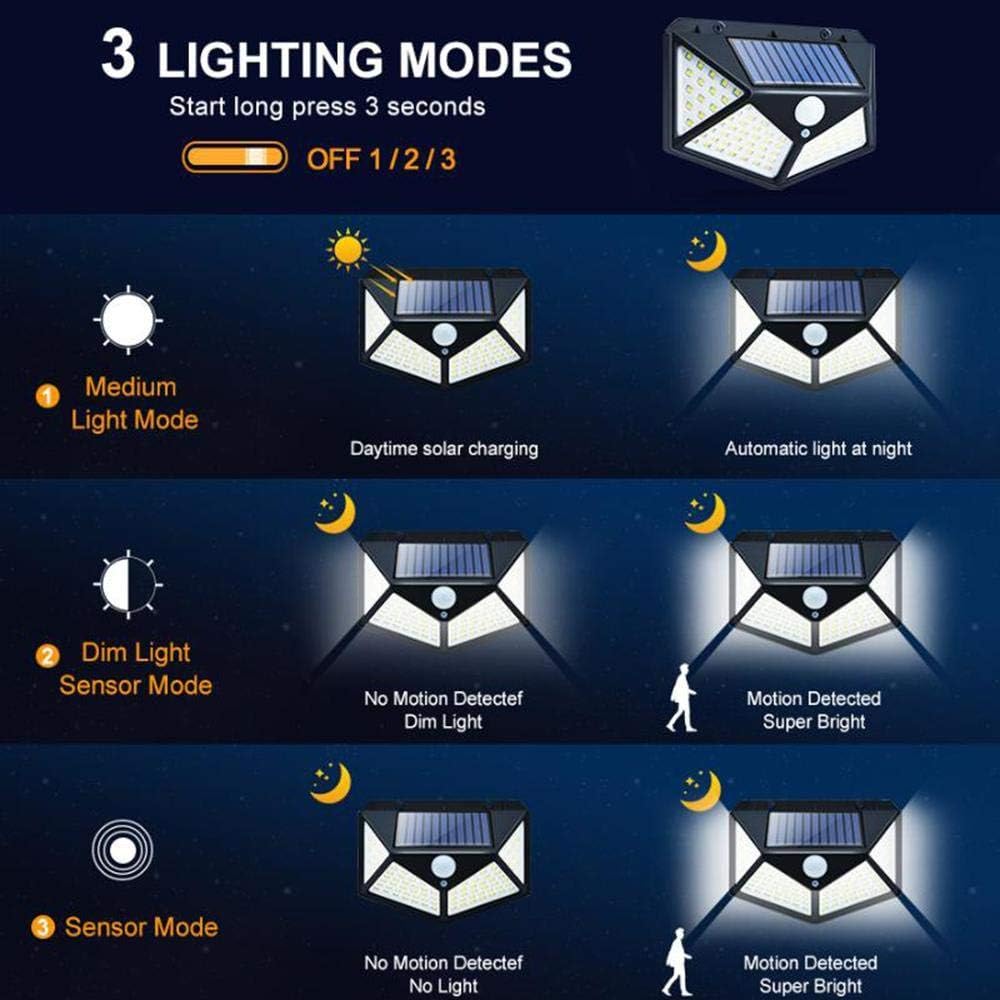 114 LED Solar Motion Outdoor Sensor Wall Light Automatic Light