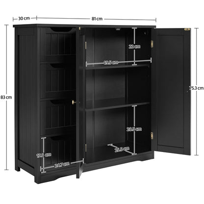 Furniture Organizer Bathroom Floor Cabinet Side Storage Cabinet