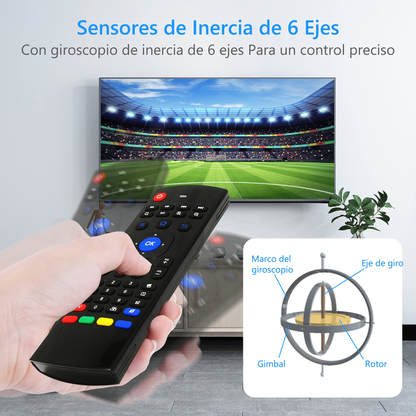 Wireless Air Mouse Remote with Keyboard