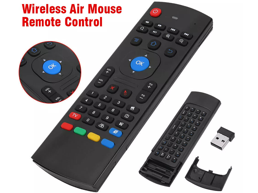 Wireless Air Mouse Remote with Keyboard