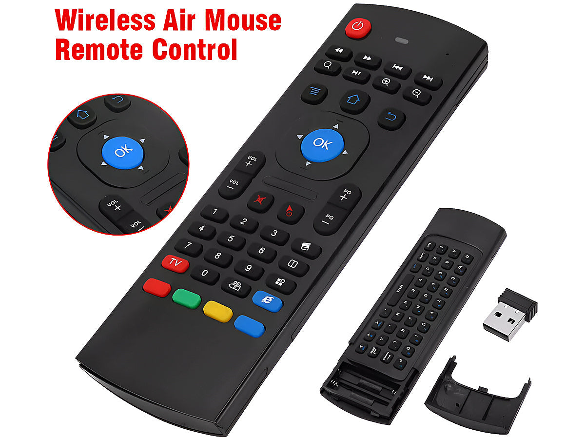 Wireless Air Mouse Remote with Keyboard