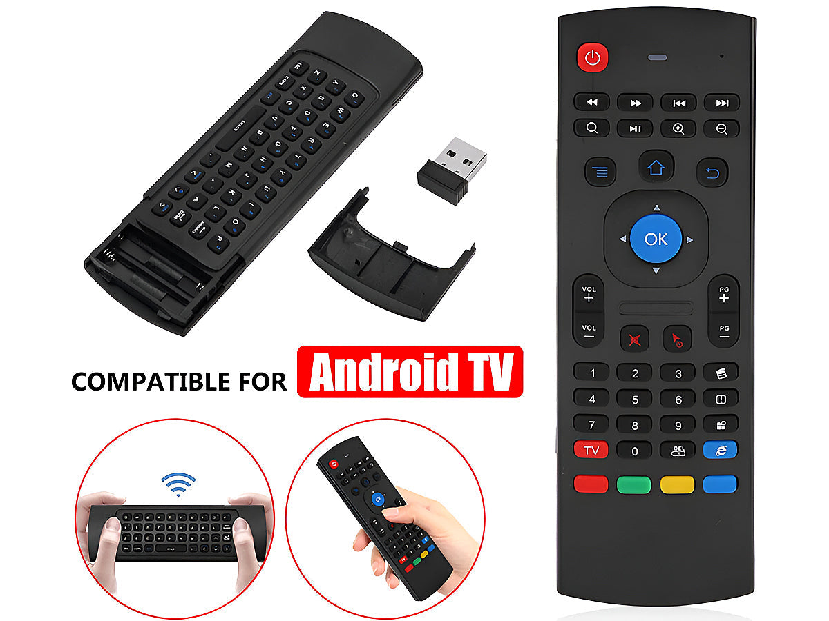 Wireless Air Mouse Remote with Keyboard