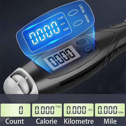 Cordless Skipping Digital Jump Rope (Blue/White)