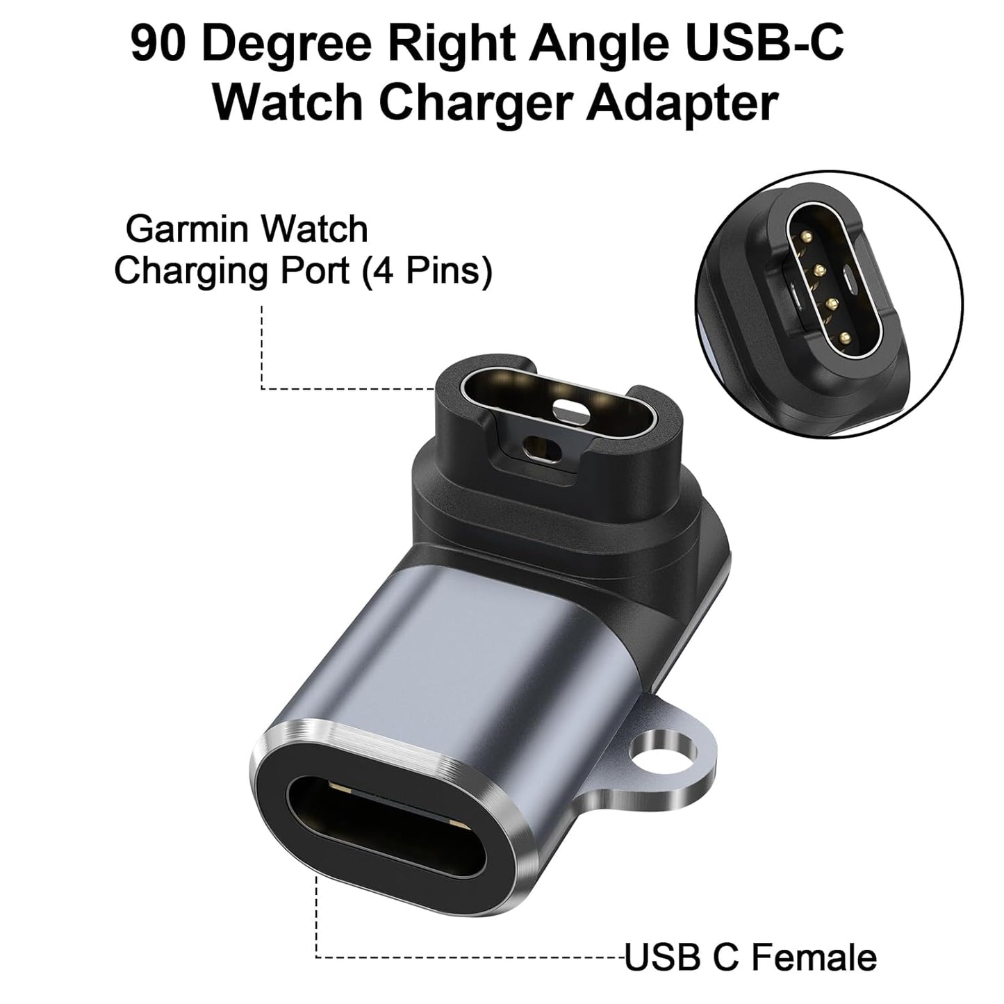 Type-C to Garmin Watch Charging Adapter Charger