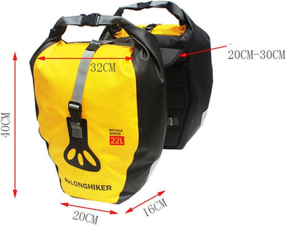 ECOTREK Bicycle Side Pannier Bag – Large Capacity Waterproof Rear Bag YJ5161