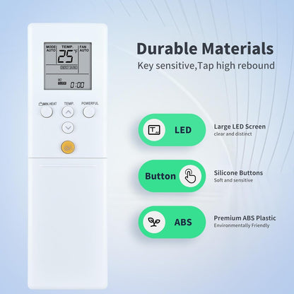 Fujitsu Air Conditioner Heat Pump Replacement Remote Control