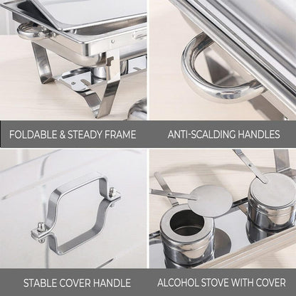 Chafing Dish Catering Set – 11L Food Warmer Pan