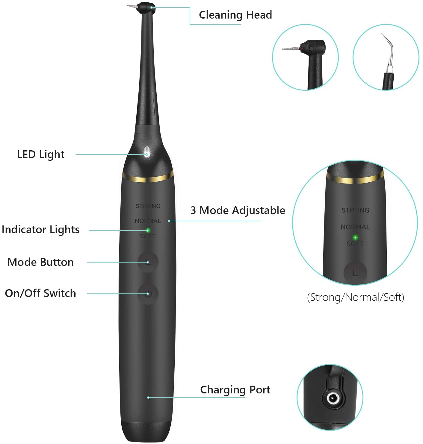 Electric Dental Calculus Remover Tooth Cleaner