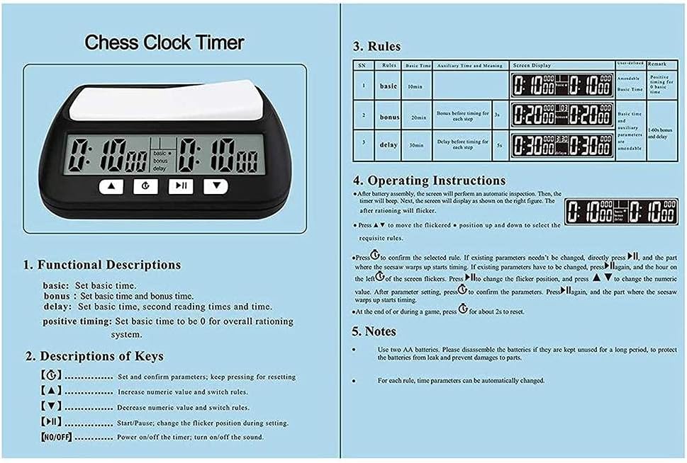 Digital Chess Timer Clock