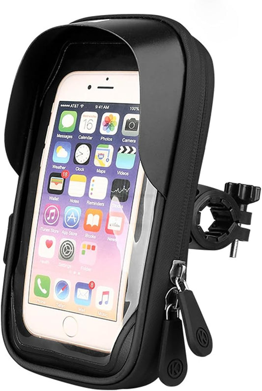Ecotrek 6.4 inch Universal Bicycle Phone Holder & Waterproof Handlebar Mount Bag TG116611