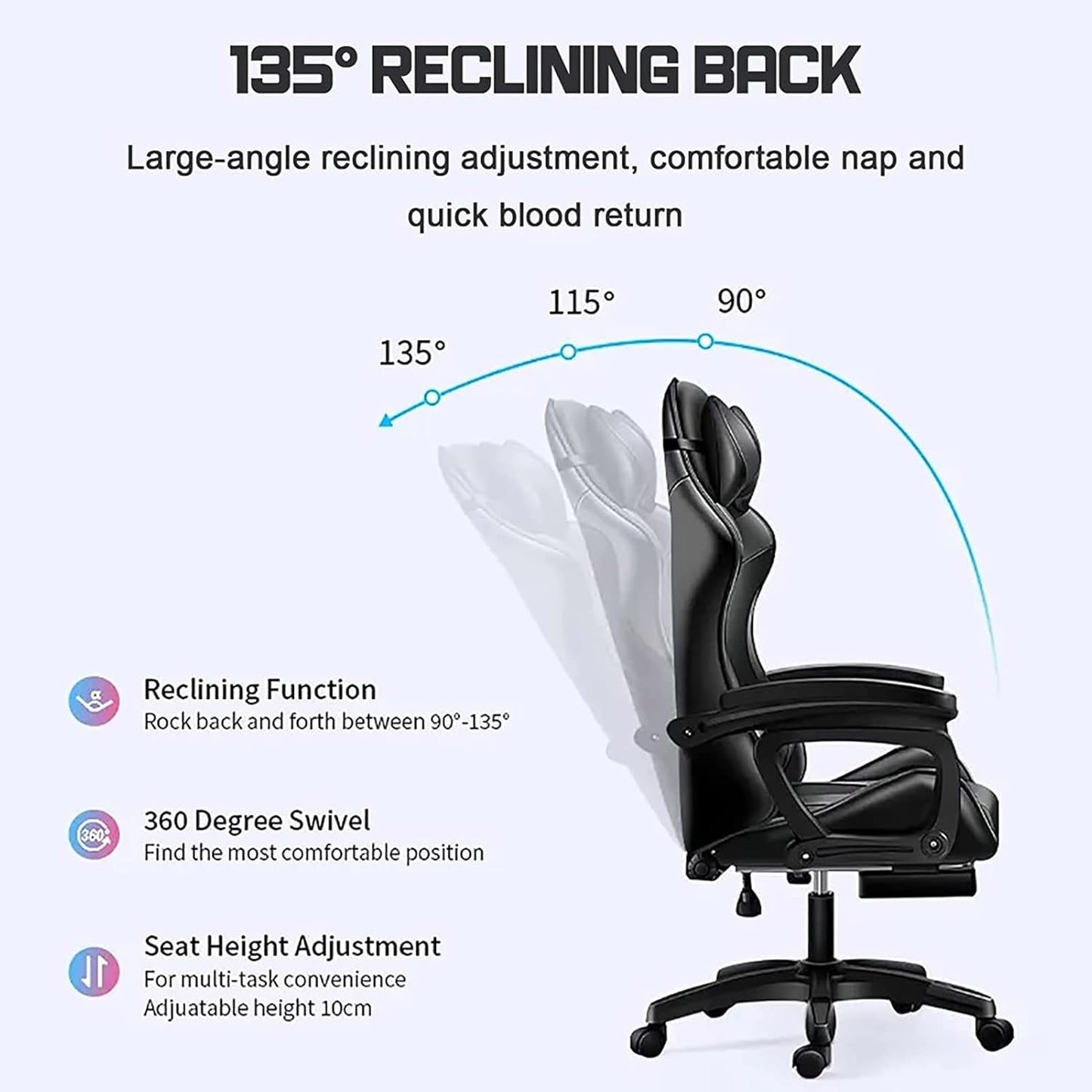 Gaming Chair Speaker and RGB Light (Yellow)