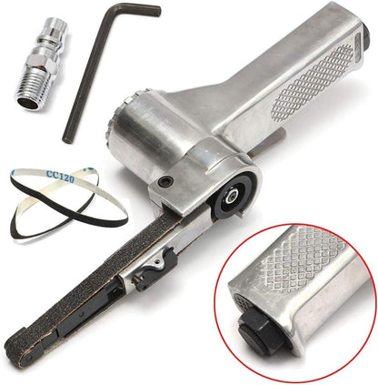 Air Belt Sander with Sanding Belts (Pneumatic Tool)