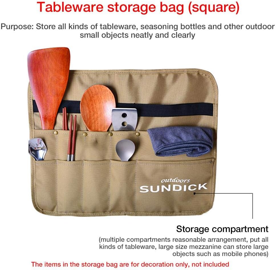 Outdoor Camping Storage Bag – Cutlery Hanging Bag | Picnic Multi-Grid Multipurpose Organiser HS9872