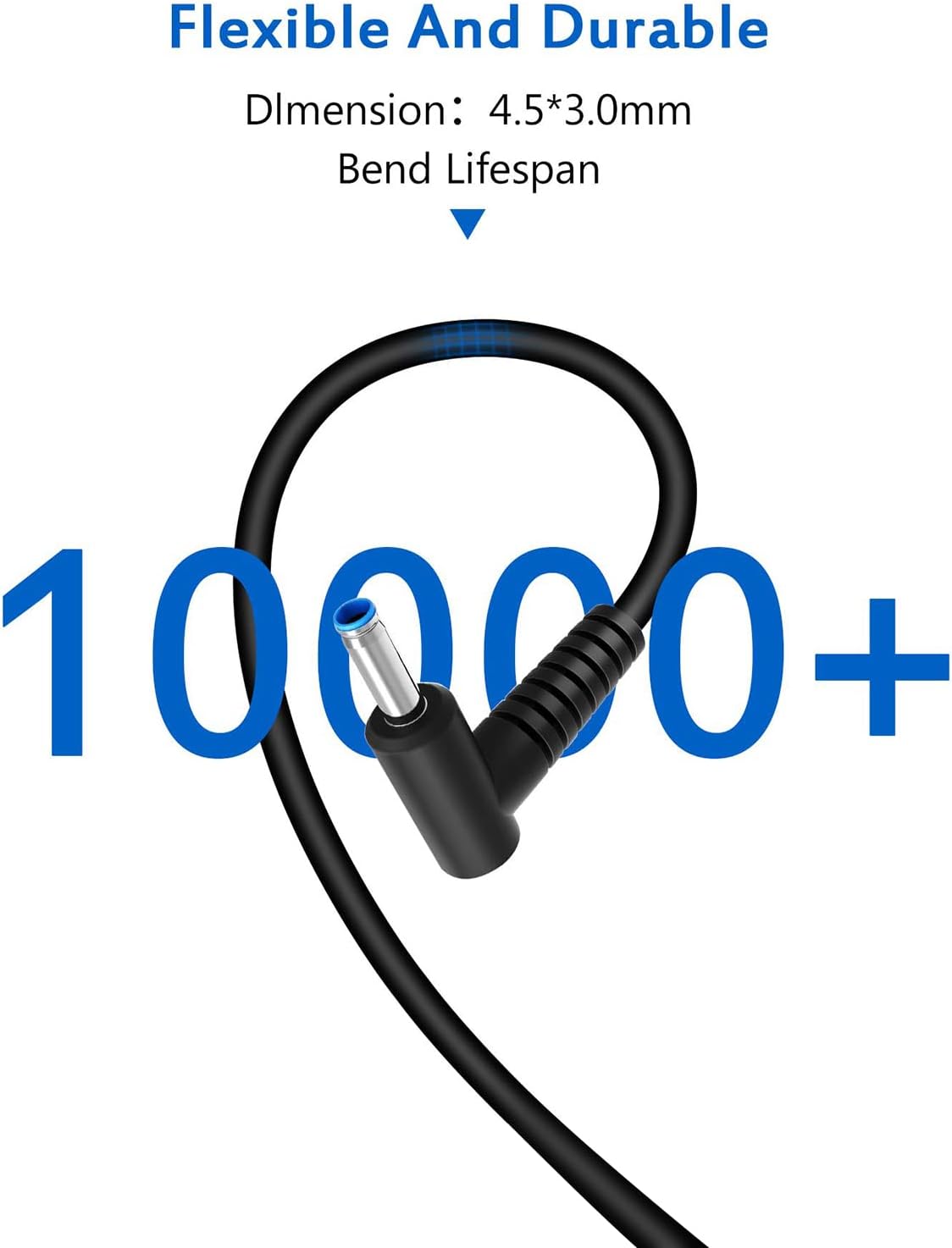 HP Laptop Charger 65W Blue Tip Power Adapter