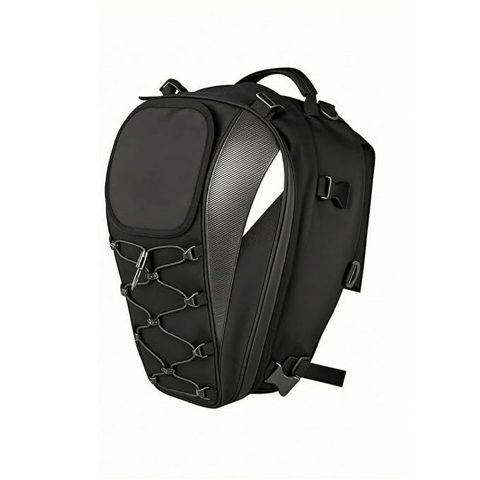 ECOTREK Expandable Waterproof Motorcycle Tail Bag & Backpack 25L–38L BQF1111