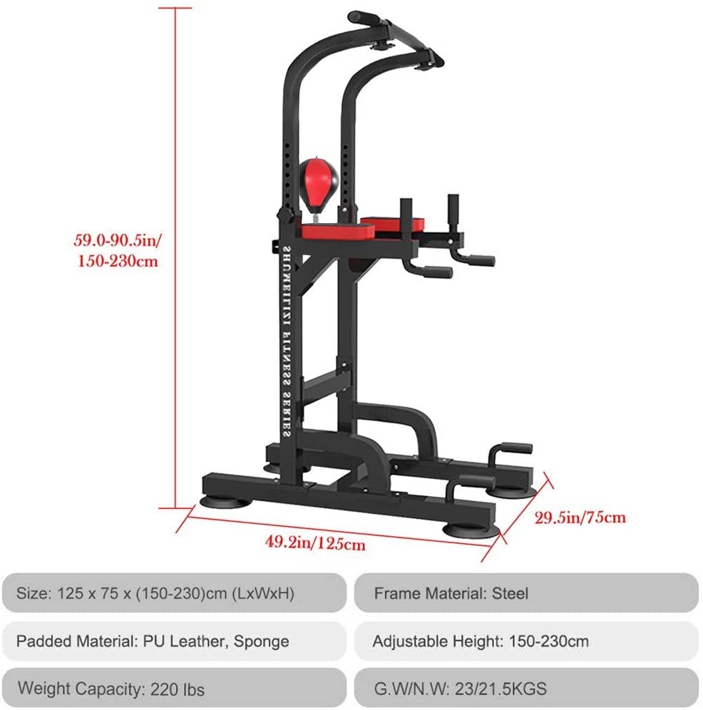 Chin Up Pull Up Chin Up Station Power Tower with Boxing