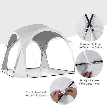 Party Tent Gazebo / Canopy / Family Tent – UPF50+ 320 × 320 × 205(H)cm