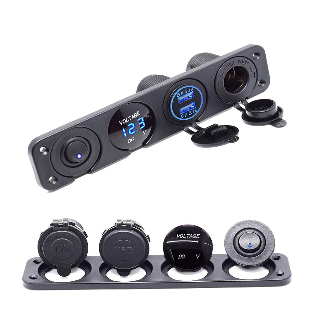 Dual Car Cigarette Lighter Plug Socket 12V-24V