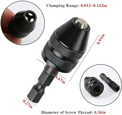 Drill Chuck Adapter Hex 0.3-3.4mm