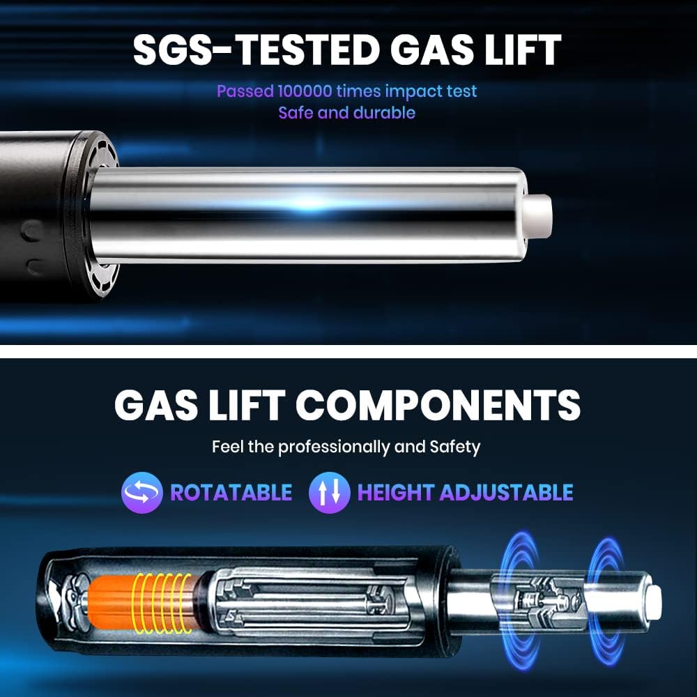 Gaming Chair with Footrest - RGB Gaming Chair with Speakers & Lights