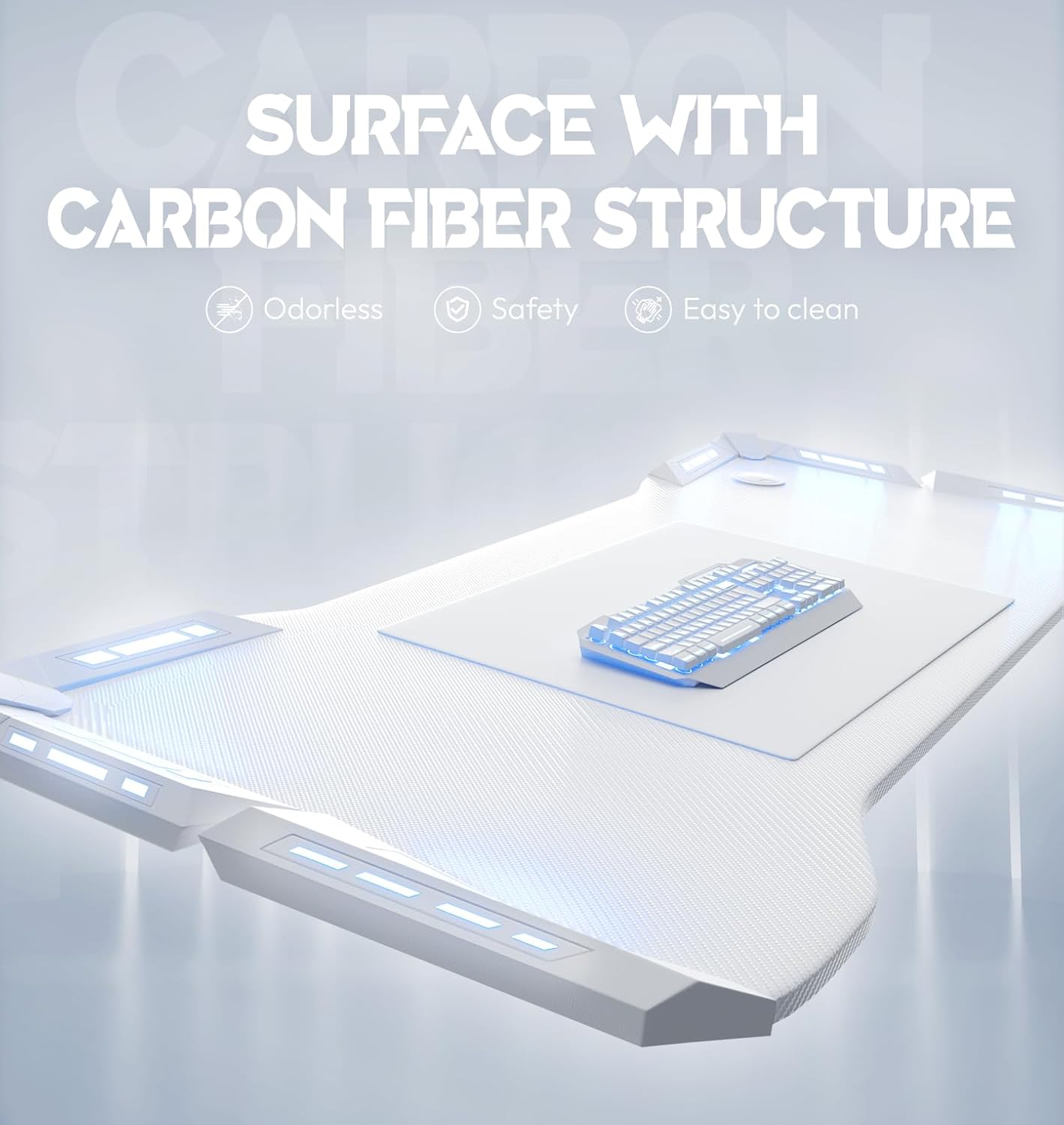 140cm Gaming Desk Table Computer Desk Wireless Charger