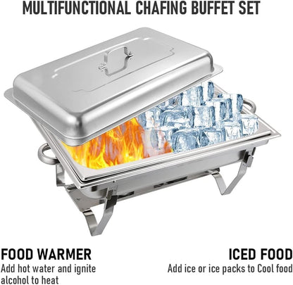 Chafing Dish Catering Set – 11L Food Warmer Pan