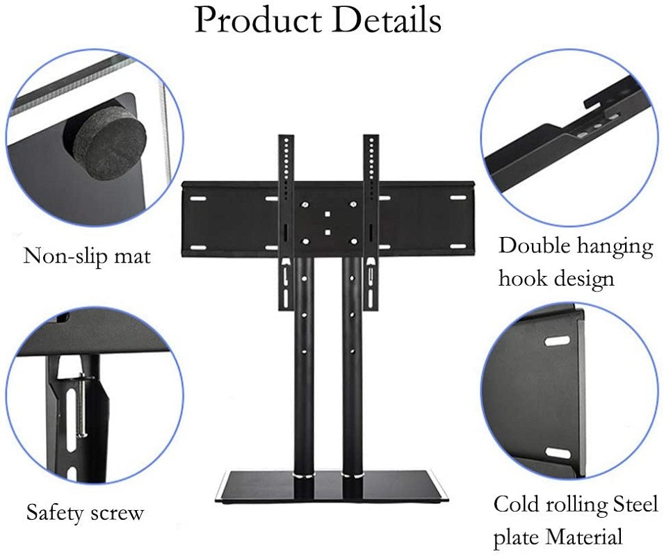 Universal TV Stand Bracket 32-65 Inch Height Adjustable