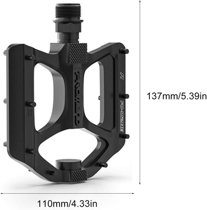 Mountain Bike Pedals LED Pedals Bicycle Flat Pedals (Black)