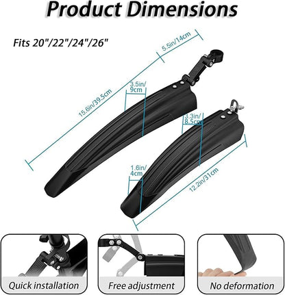 Mountain Bike Mudguard Set Front & Rear Fenders CC62502
