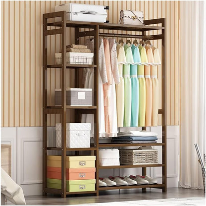 Bamboo Wardrobe Clothes Rack