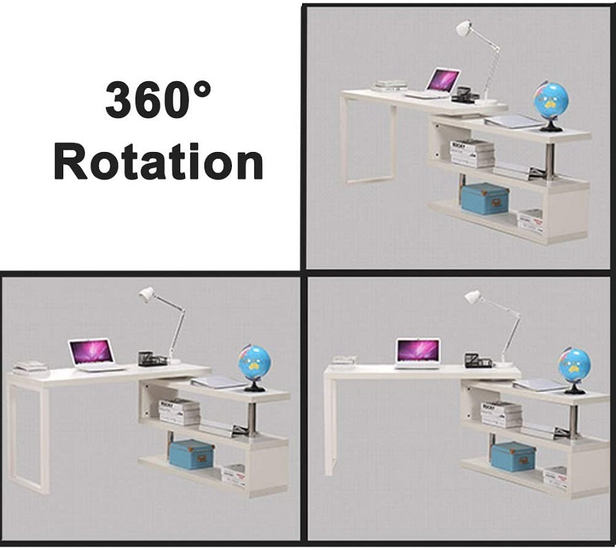Computer Desk Table with bookshelf