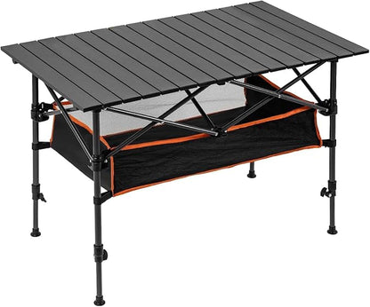 120cm Length Foldable Camping Table – Portable Outdoor Table with Adjustable Height ZF1468