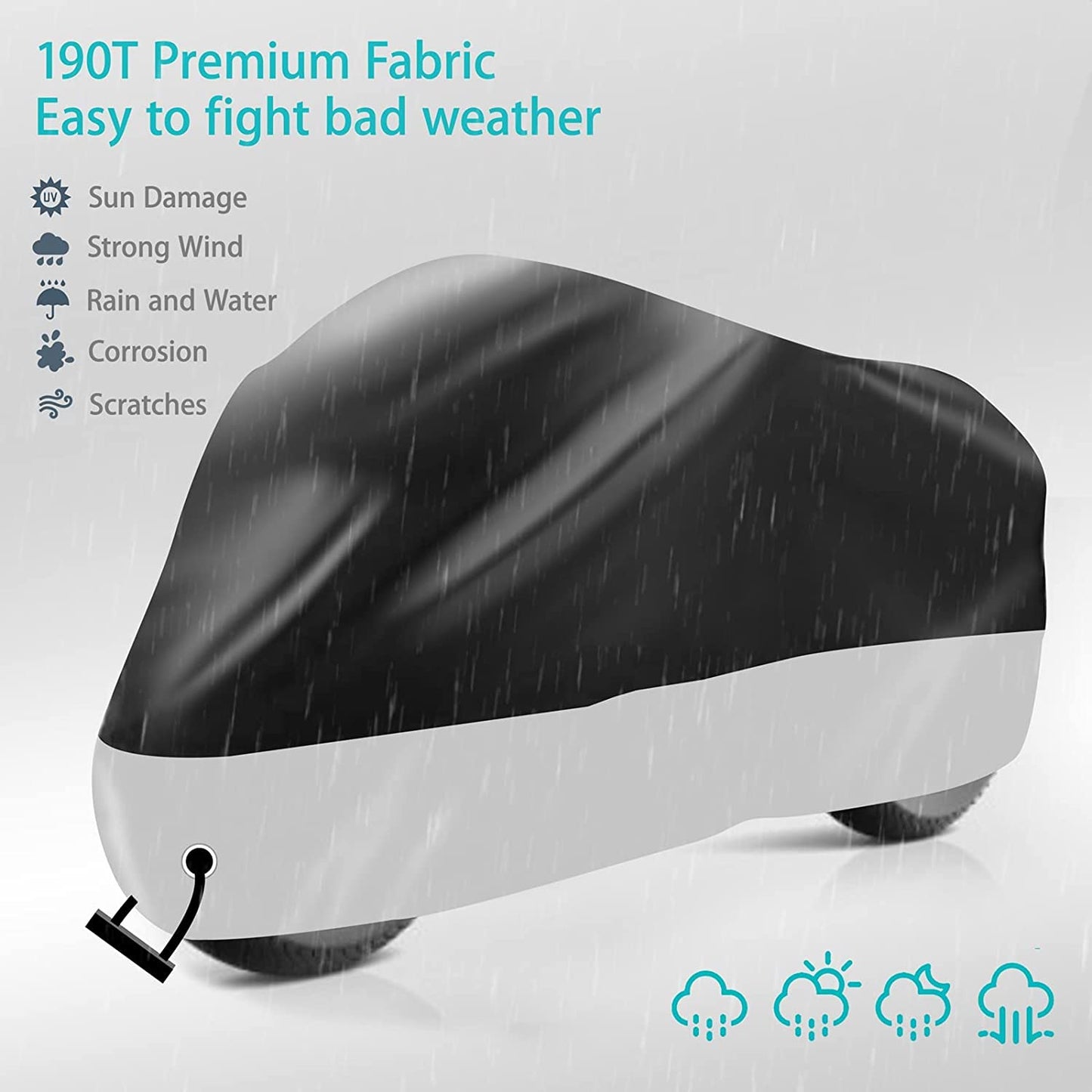 Motorcycle Cover,Motorbike Cover 2XL