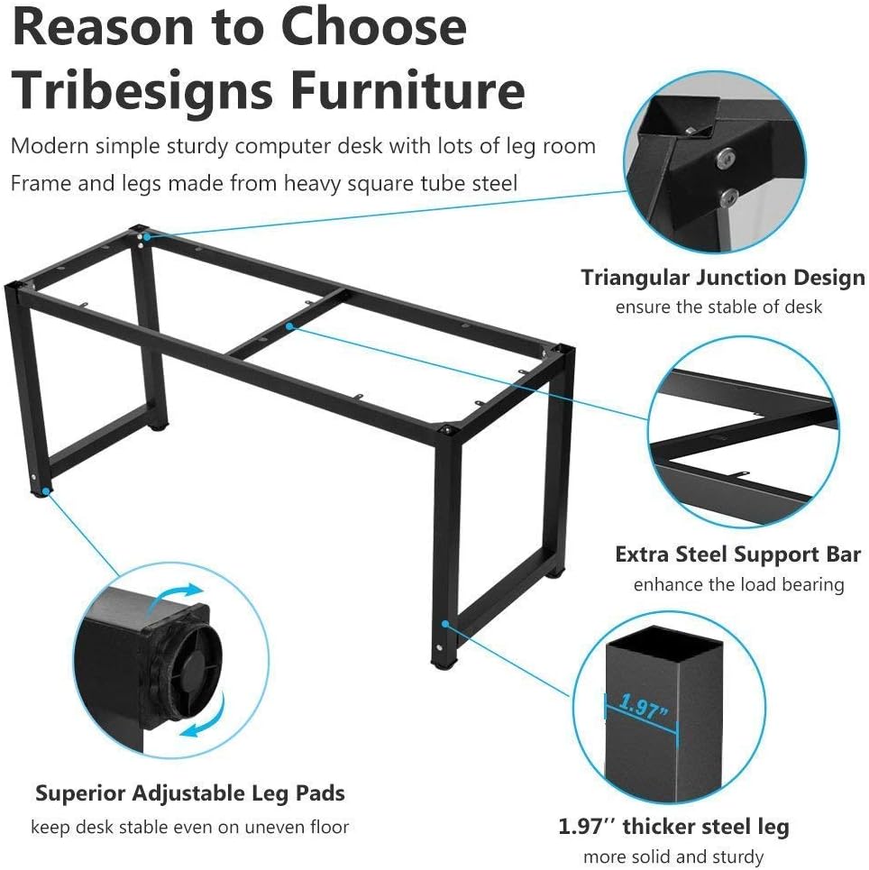 Sturdy Computer Desk Table Study Office Desk 120cm