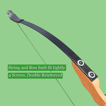 40lbs Archery Hunting Recurve Bow (Wood)