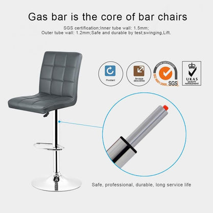 Height Adjustable Bar Stool PU Leather Bar Stools